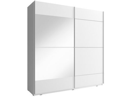 Szafa przesuwna z lustrem biała GAYA IV 150 cm