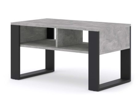 Ława do salonu jasny beton ikonka ELMO