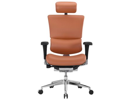 Ergonimiczny Fotel  ERGOFLY SAIL Alum L-06 Brown