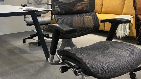 Miniaturka 8 - Ergonimiczny Fotel  ERGOFLY SAIL Alum T-07 Grey