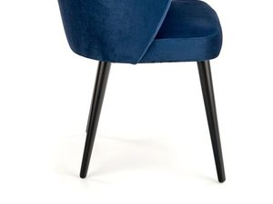 Miniaturka 6 - Wyprofilowane tapicerowane krzesło niebieskie profil MONACO 5