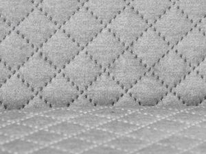 Miniaturka 1 - Krzesło tapicerowane nowoczesne szare tapicerka REA 1