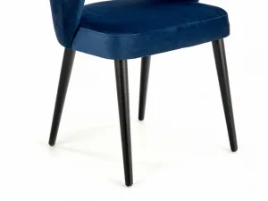 Miniaturka 9 - Tapicerowane krzesło wyprofilowane niebieskie MONACO 6