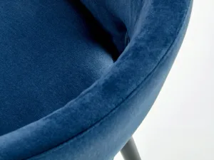 Miniaturka 8 - Tapicerowane krzesło wyprofilowane niebieskie siedzisko MONACO 6