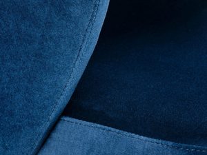 Miniaturka 6 - Tapicerowane welurowe krzesło niebieskie zbliżenie MONACO 6