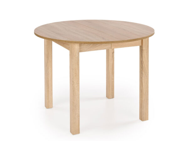 Okrągły elegancki rozkładany stół 102-142cm