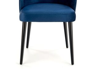 Miniaturka 1 - Wyprofilowane tapicerowane krzesło niebieskie front MONACO 5