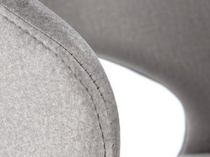 Miniaturka 4 - Tapicerowane krzesło szare zbliżenie MONACO 6