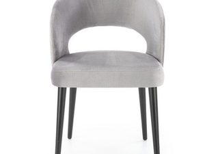 Miniaturka 3 - Tapicerowane welurowe wyprofilowane krzesło bukowe nóżki MONACO 6