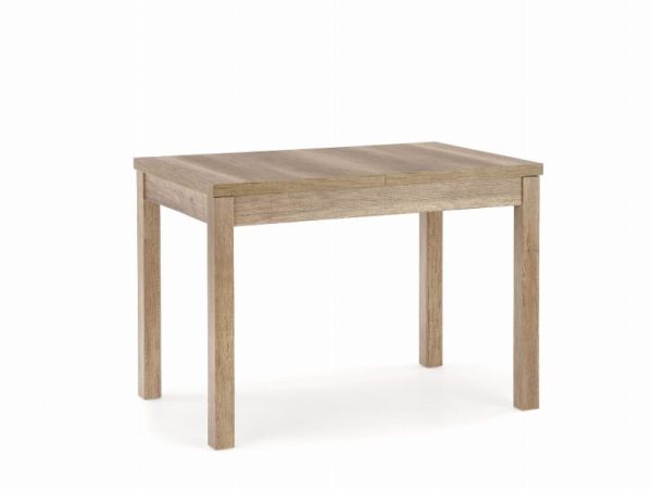 Stół drewniany rozkładany do kuchni białe tło