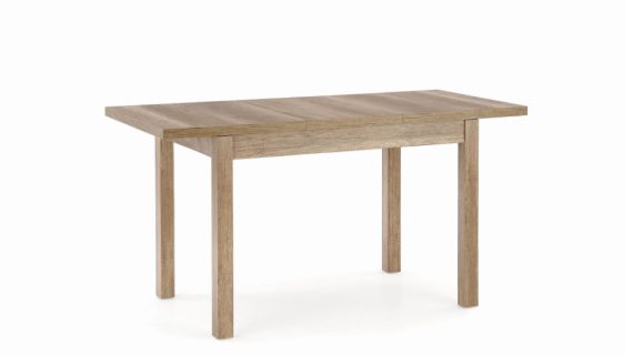 Stół drewniany rozkładany do kuchni białe tło
