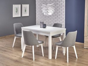 Miniaturka 2 - Komplet stół biały krzesła tapicerowane aranżacja