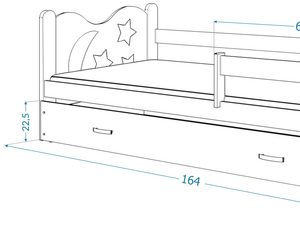 Miniaturka 25 - Łóżko dla dziecka 160x80 BRICK