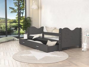 Miniaturka 22 - Łóżko dla dziecka ze wzorem szare aranżacja pokoju BRICK