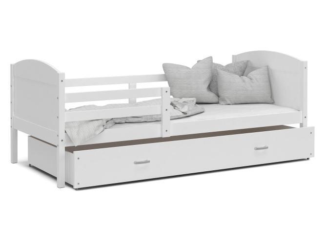 Łóżko dla dziecka białe CAROL P