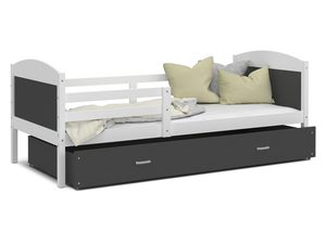 Miniaturka 4 - Łóżko dla dziecka szaro białe CAROL P