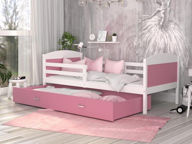 Łóżko dla dziecka róż białe inspiracja CAROL P