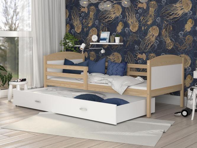 Łóżko dla dziecka sosna białe inspiracja CAROL P