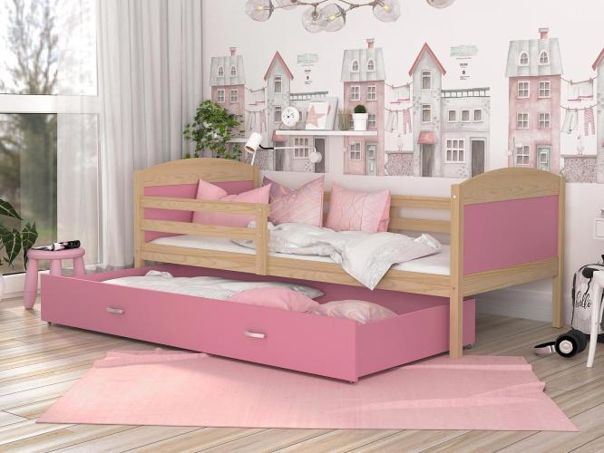 Łóżko dla dziecka róż sosna inspiracja CAROL P