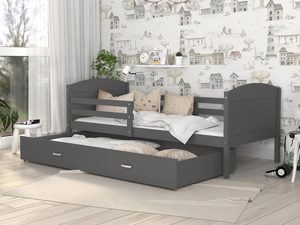 Miniaturka 20 - Łóżko dla dziecka szare inspiracja CAROL P