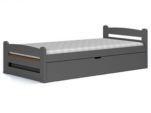 Miniaturka 11 - Szare łóżko 90x200 podnoszony stelaż z materacem CORTEZ