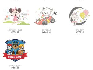 Miniaturka 29 - Nadruki na łóżko dziecięce