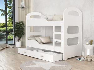 Miniaturka 4 - Łóżko dziecięce piętrowe aranż białe FIROME