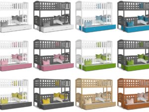 Miniaturka 12 - Piętrowe łóżko dla dzieci wzory VISPO 3