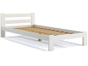 Miniaturka 16 - Łóżko drewniane ze stelażem białe 90x200 RELAX