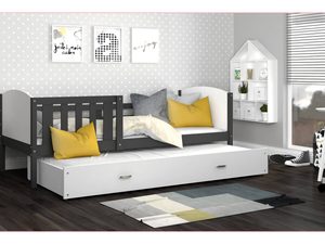 Miniaturka 16 - Białe łóżko dziecięce z pojemną szufladą i pastelowymi poduszkami do jasnych wnętrz