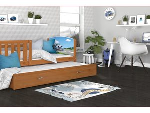 Miniaturka 21 - Kolorowe łóżko dziecięce z praktyczną szufladą do nowoczesnych wnętrz