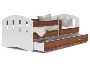 Miniaturka 10 - Dziecięce łóżko z szufladą aranżacja biały dąb HAPPY