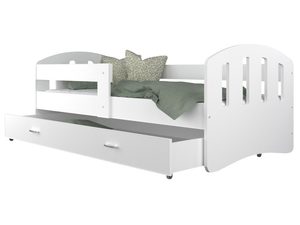 Miniaturka 14 - Dziecięce łóżko z szufladą aranżacja białe HAPPY