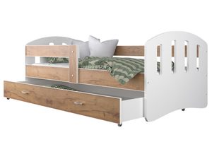 Miniaturka 12 - Dziecięce łóżko z szufladą aranżacja biały dąb craft HAPPY