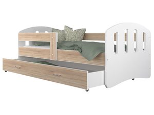 Miniaturka 13 - Dziecięce łóżko z szufladą aranżacja biały sonoma HAPPY