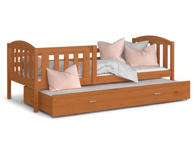 Łóżko dla dziecka z barierką olchowe VISPO 2