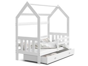 Miniaturka 6 - Łóżko domek z szufladą białe ikonka RICOS 2