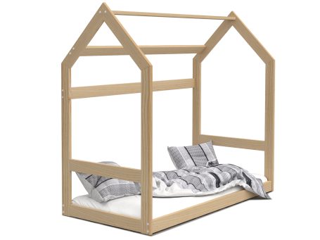 Drewniane łóżko domek sosna RICOS