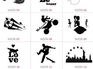 Miniaturka 8 - Naklejka na łóżko wzory MATRIX