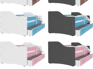 Miniaturka 21 - Łóżko parterowe z szufladą na pościel warianty SWING