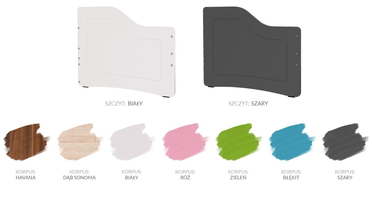 Łóżko parterowe z szufladą na pościel kolory SWING Łóżko parterowe z szufladą na pościel kolory SWING