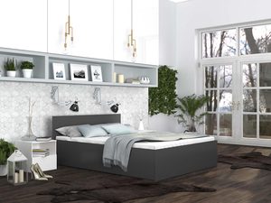 Miniaturka 4 - Łóżko do sypialni szare aranżacja PANAMA