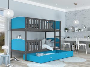 Miniaturka 2 - Nowoczesne łóżko piętrowe do dziecięcego pokoju w stylu minimalistycznym