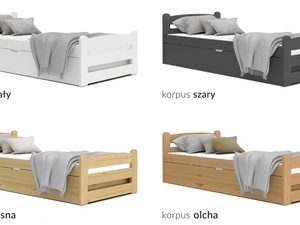 Miniaturka 14 - Łóżko 90x200 podnoszony stelaż z materacem kolory CORTEZ