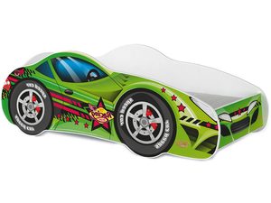 Miniaturka 11 - Łóżko 140x70 auto z materacem zieleń SPEED