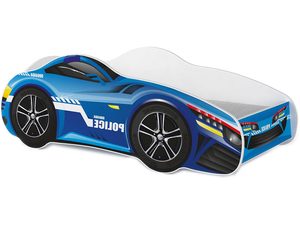 Miniaturka 10 - Łóżko 140x70 auto policja z materacem SPEED