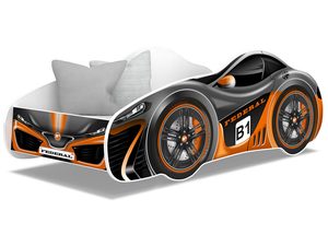 Miniaturka 16 - Łóżko 140x70 auto szaro pomarańczowe z materacem SPEED