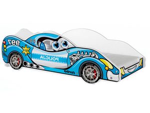 Miniaturka 6 - Łóżko auto do pokoju dziecięcego błękit SPEED 180x90