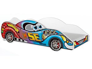 Miniaturka 8 - Łóżko auto do pokoju dziecięcego zygzak kolor SPEED 180x90