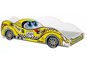 Miniaturka 9 - Łóżko auto do pokoju dziecięcego zygzak żółty SPEED 180x90